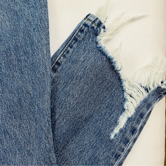 Flying Monkey Highrise Stretch Distress Faded 100% Cotton Skinny Jean Size 28 - Picture 10 of 15